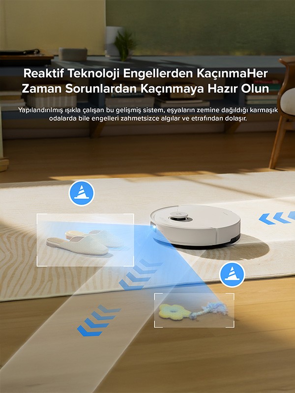 Roborock Q8 Max Pro Akıllı Robot Süpürge Beyaz