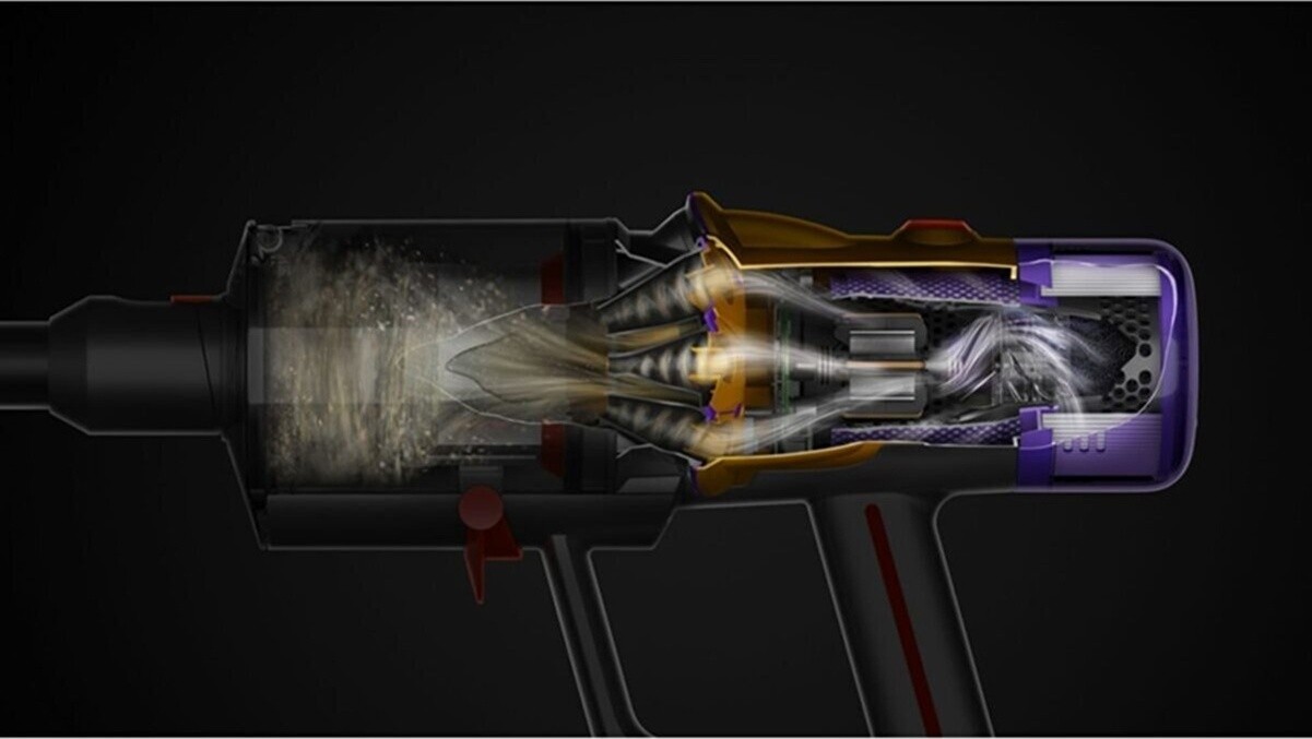 Dyson V12 Detect Slim Absolute Kablosuz Dikey Şarjlı Süpürge Gri