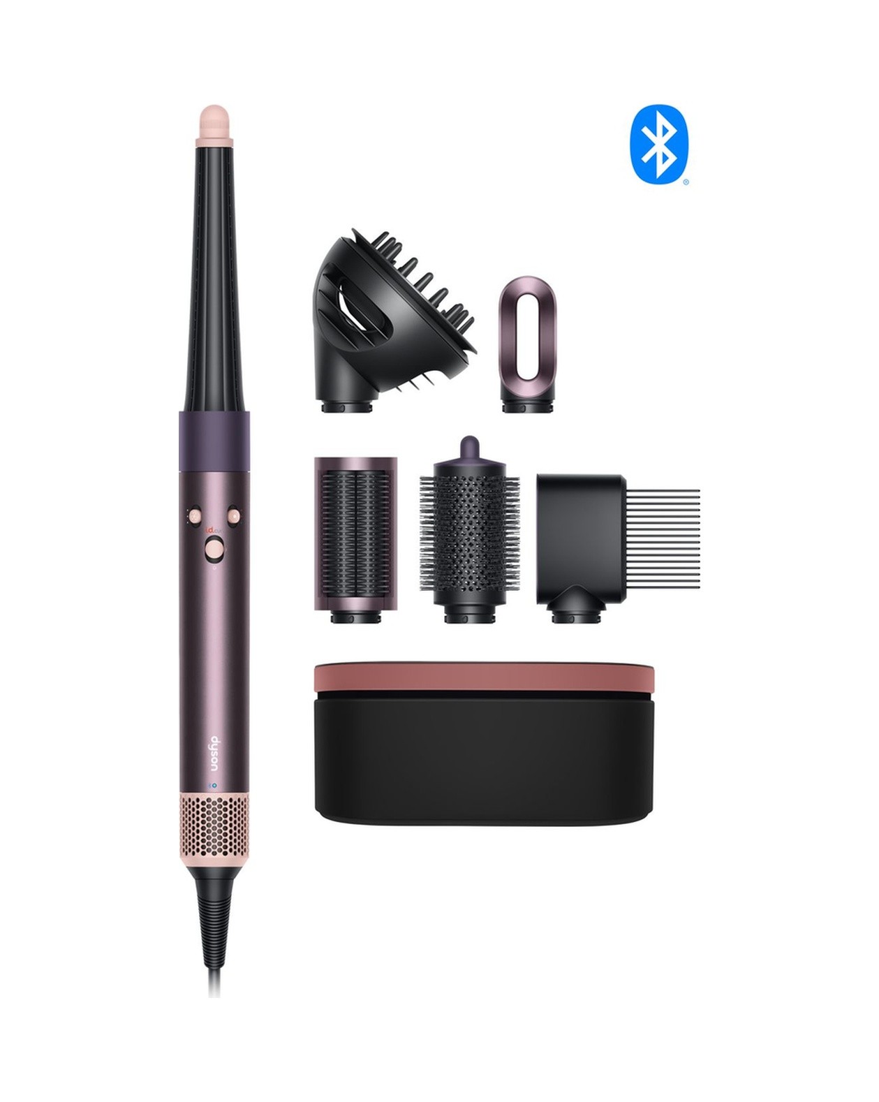 DYSON Airwrap i.d.™ Saç Şekillendirme ve Kurutma Seti Kıvırcık+Bukleli (Jasper Plum)