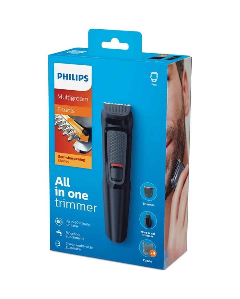 Philips Mg3710 Erkek Bakım Seti 6'sı 1 Arada Sakal Şekillendirici Siyah