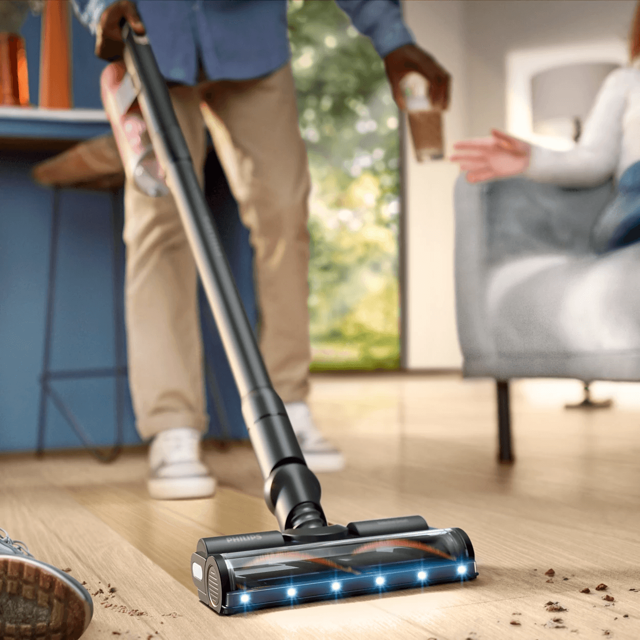 Philips 6000 Serisi XC6552/01 Dikey Şarjlı Süpürge Kırmızı