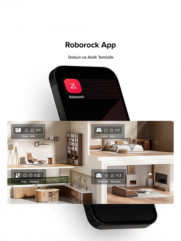 Roborock Q8 Max Pro Akıllı Robot Süpürge Beyaz