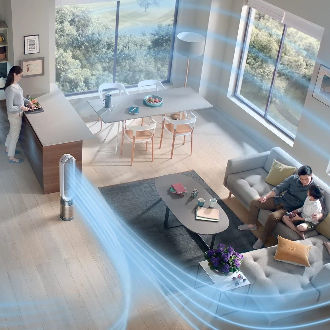 Purifier Cool Formaldehyde Hava Temizleme Cihazı Gold