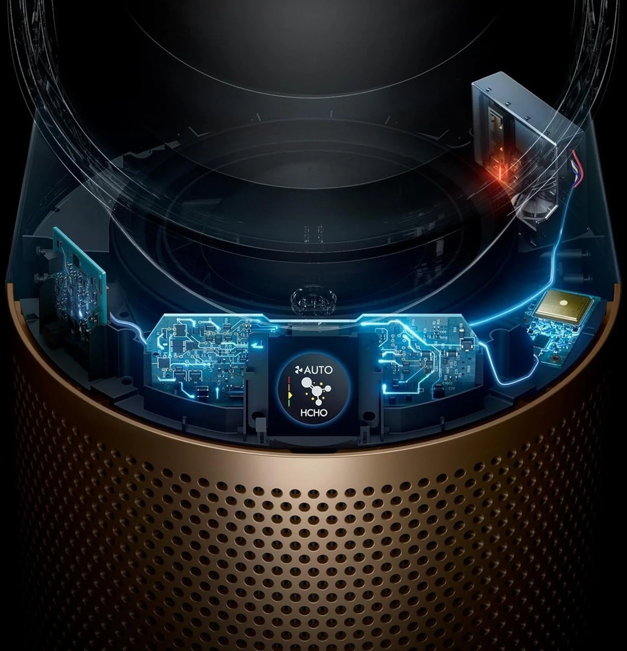 Purifier Cool Formaldehyde Hava Temizleme Cihazı Gold