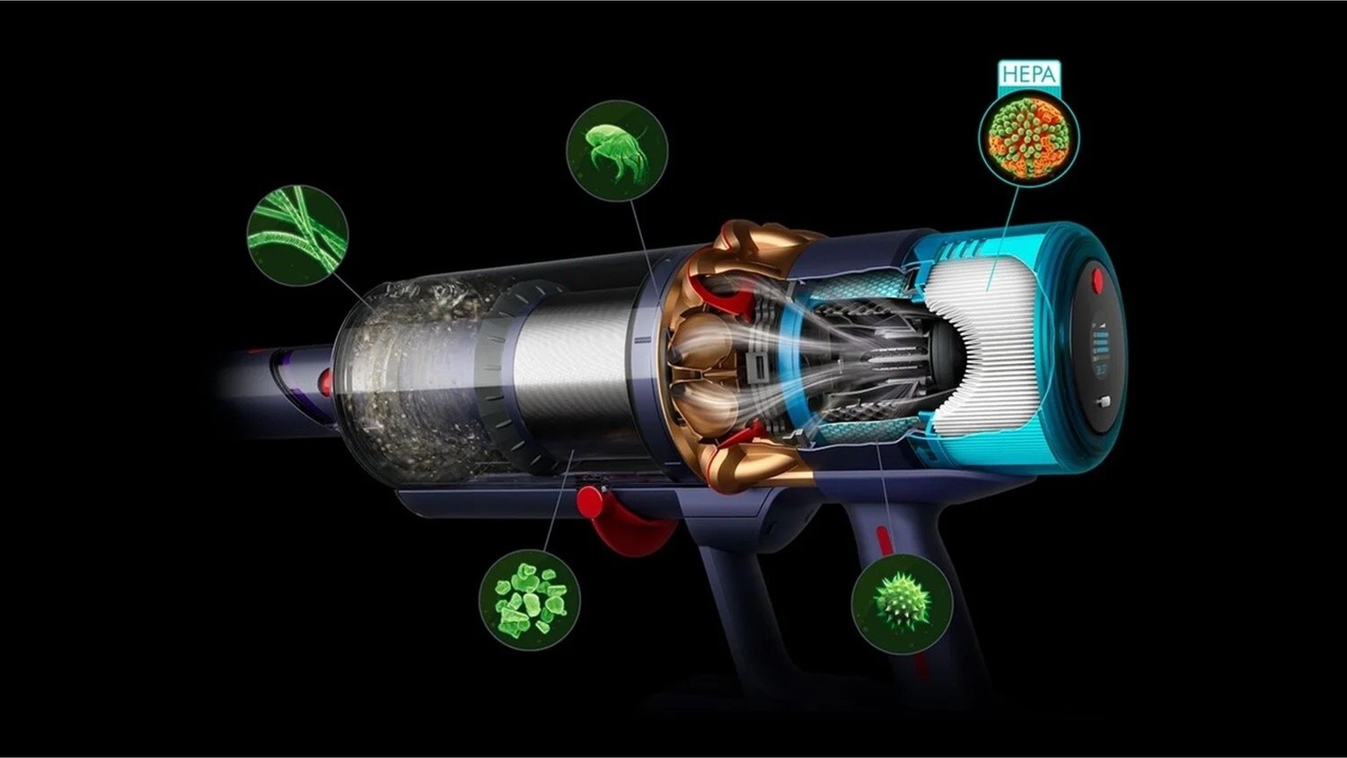 Dyson Gen5Detect Absolute Şarjlı Süpürge Bakır - Prusya Mavisi Bakır - Prusya Mavisi