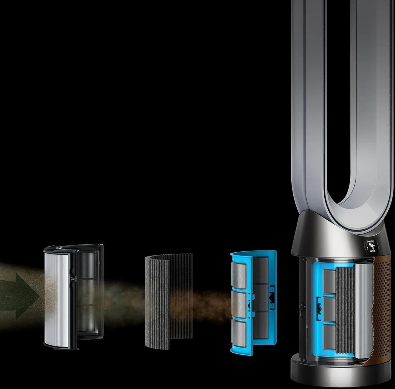 Purifier Cool Formaldehyde Hava Temizleme Cihazı Gold