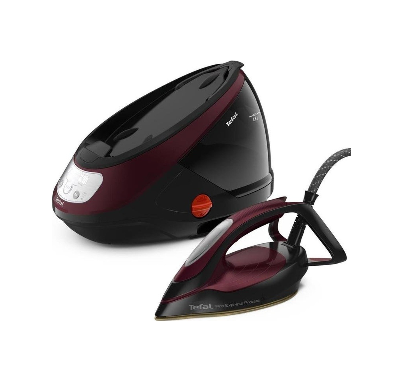 Tefal GV9230 Pro Express 2600 W Buharlı Kazanlı Ütü Bordo - Siyah