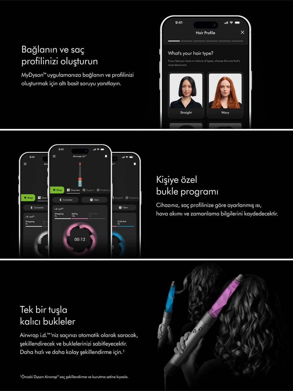 DYSON Airwrap i.d.™ Saç Şekillendirme ve Kurutma Seti Kıvırcık+Bukleli (Jasper Plum)