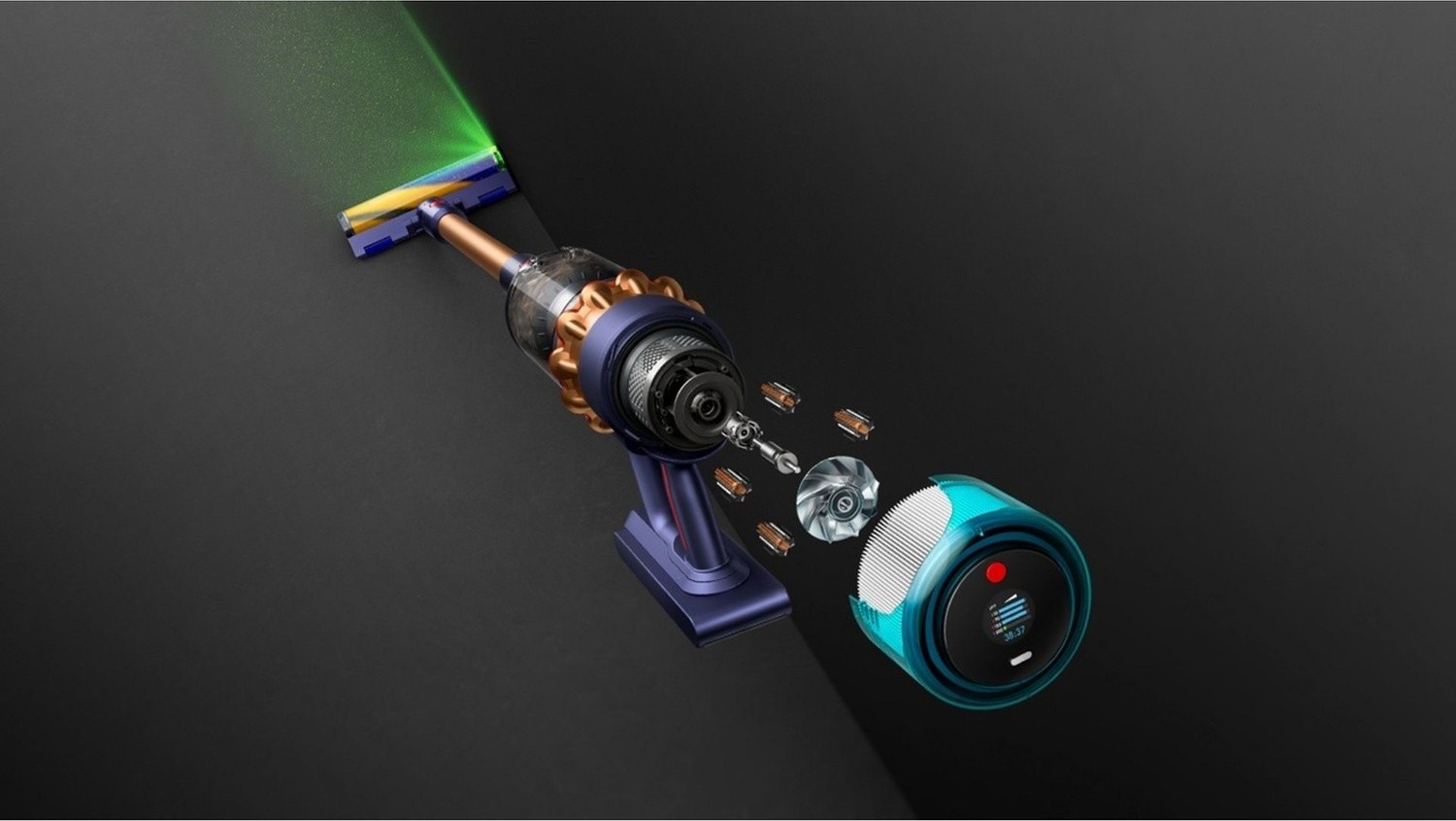 Dyson Gen5Detect Absolute Şarjlı Süpürge Bakır - Prusya Mavisi Bakır - Prusya Mavisi