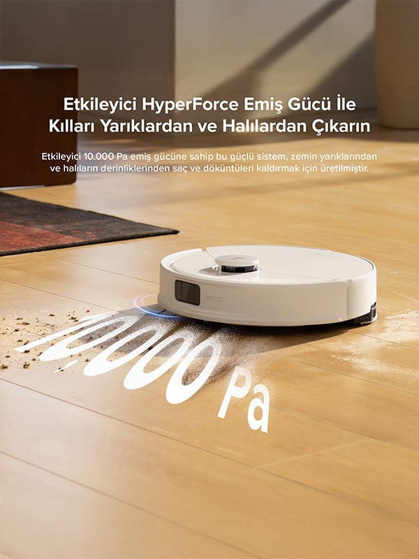 Roborock Q8 Max Pro Akıllı Robot Süpürge Beyaz