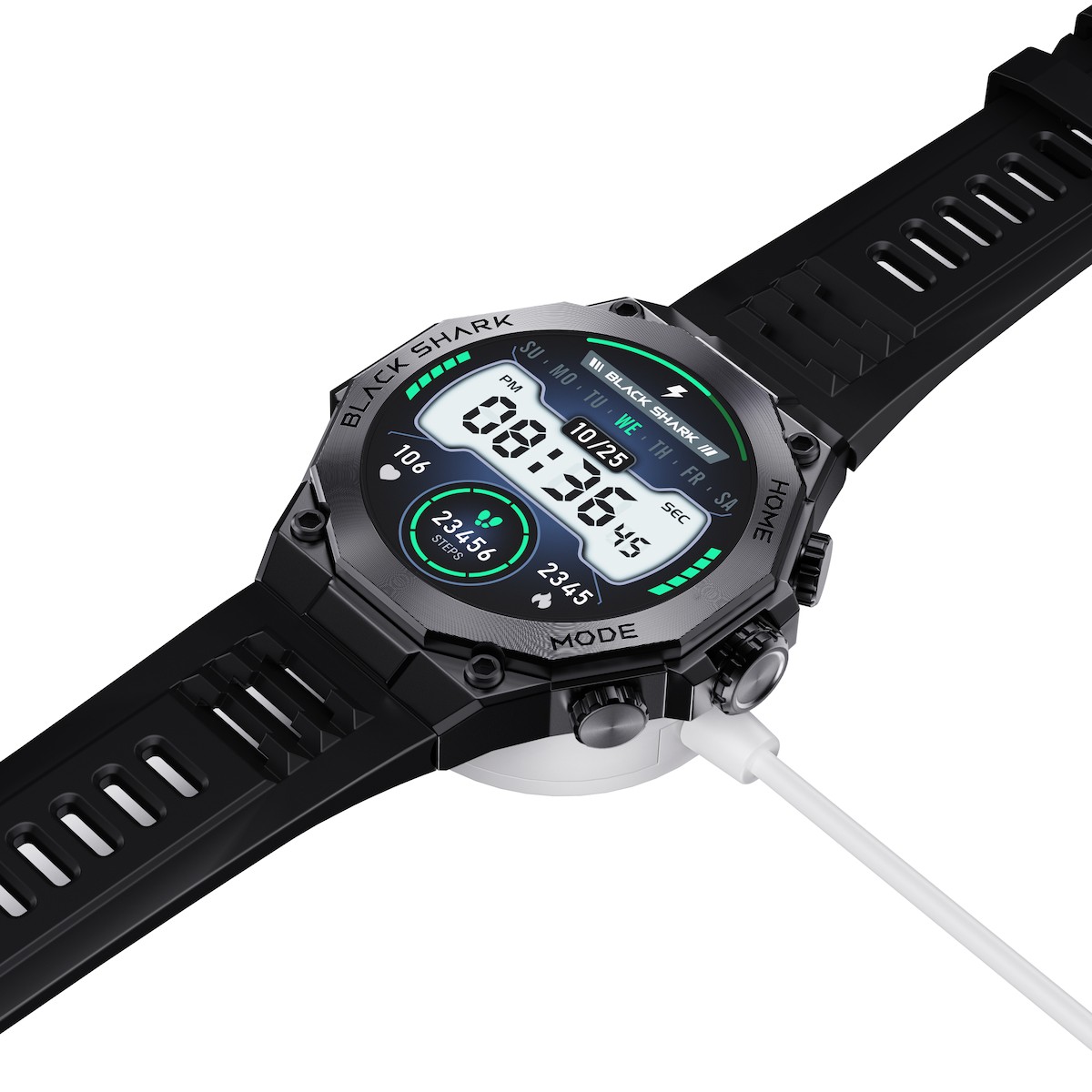 Black Shark S1 Pro Akıllı Saat Black (Black Shark Türkiye Garantili)