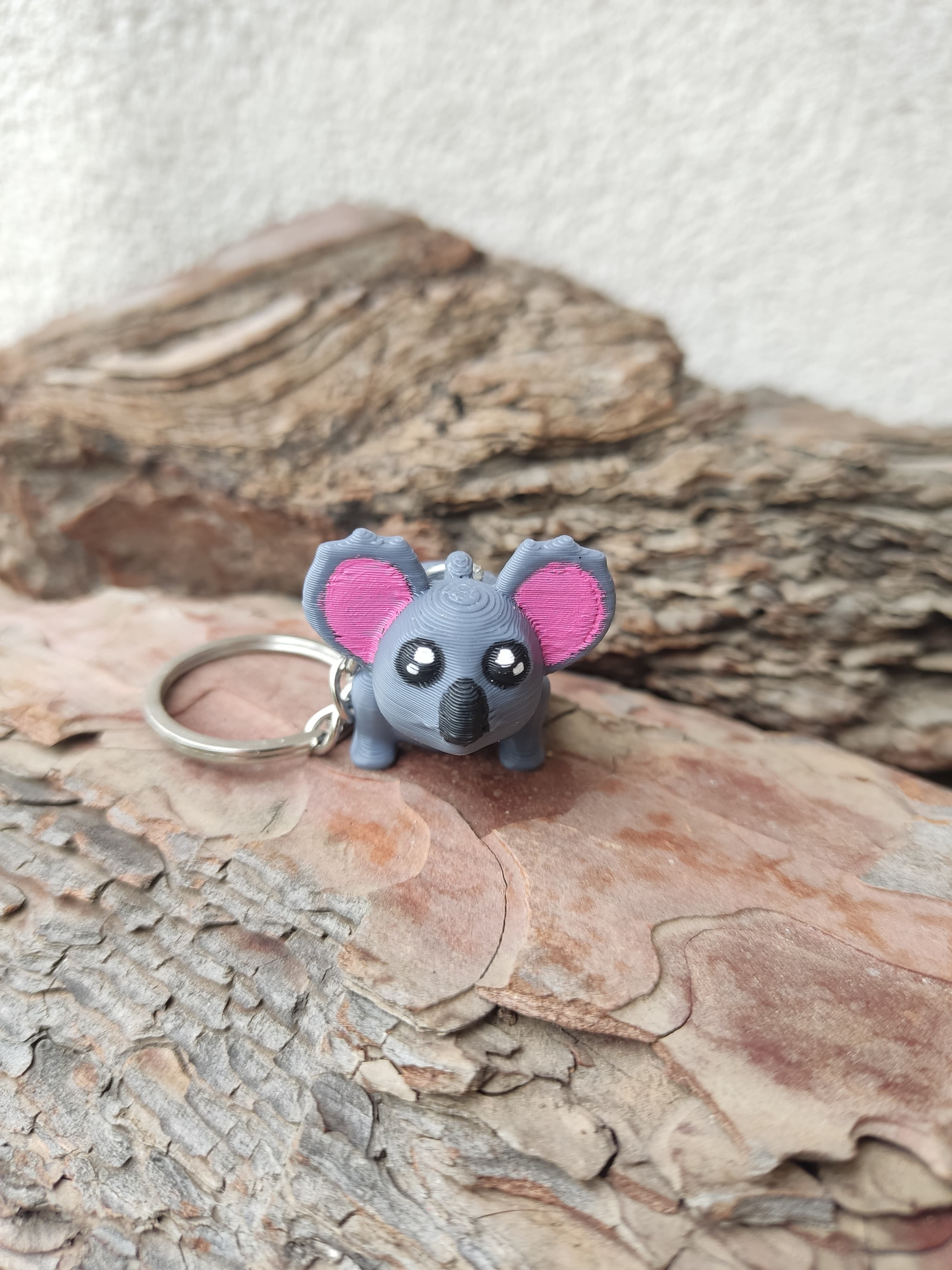3D Mini Koala Anahtarlık - Sevimli Hayvan Temalı Küçük Hediyelik Anahtarlık Figür (3.5 cm)