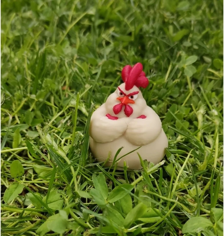 3D BASKI Koleksiyon Figür Kızgın Tavuk - Ekolojik PLA Malzeme - Lisanslı Figür