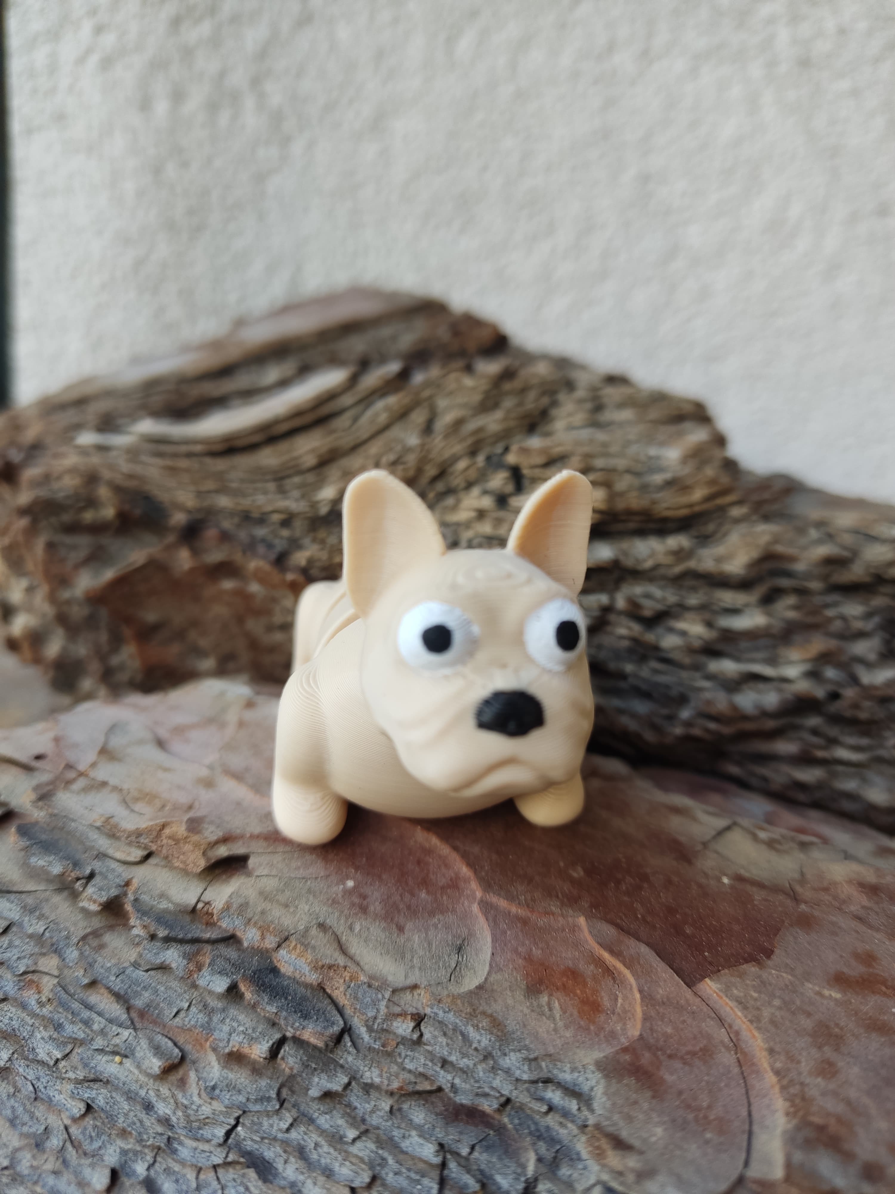 3D Hareketli Fransız Bulldog Köpek Figürü - Sevimli Koleksiyon Oyuncağı, Hediyelik & Dekoratif Obje