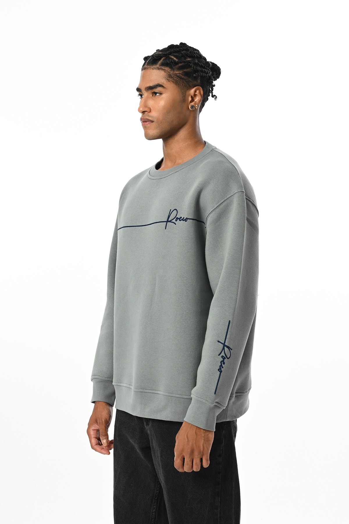 Bisiklet Yaka Sweatshirt