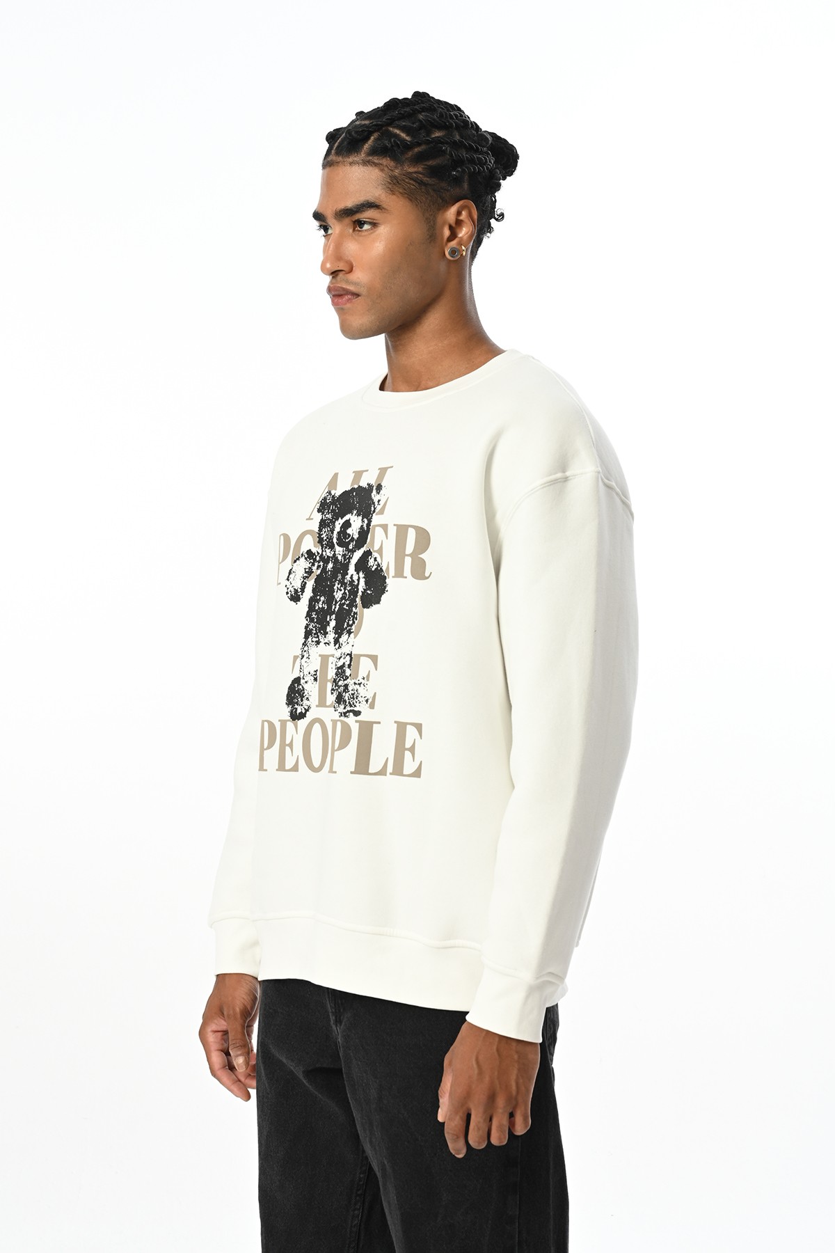 Bisiklet Yaka Sweatshirt