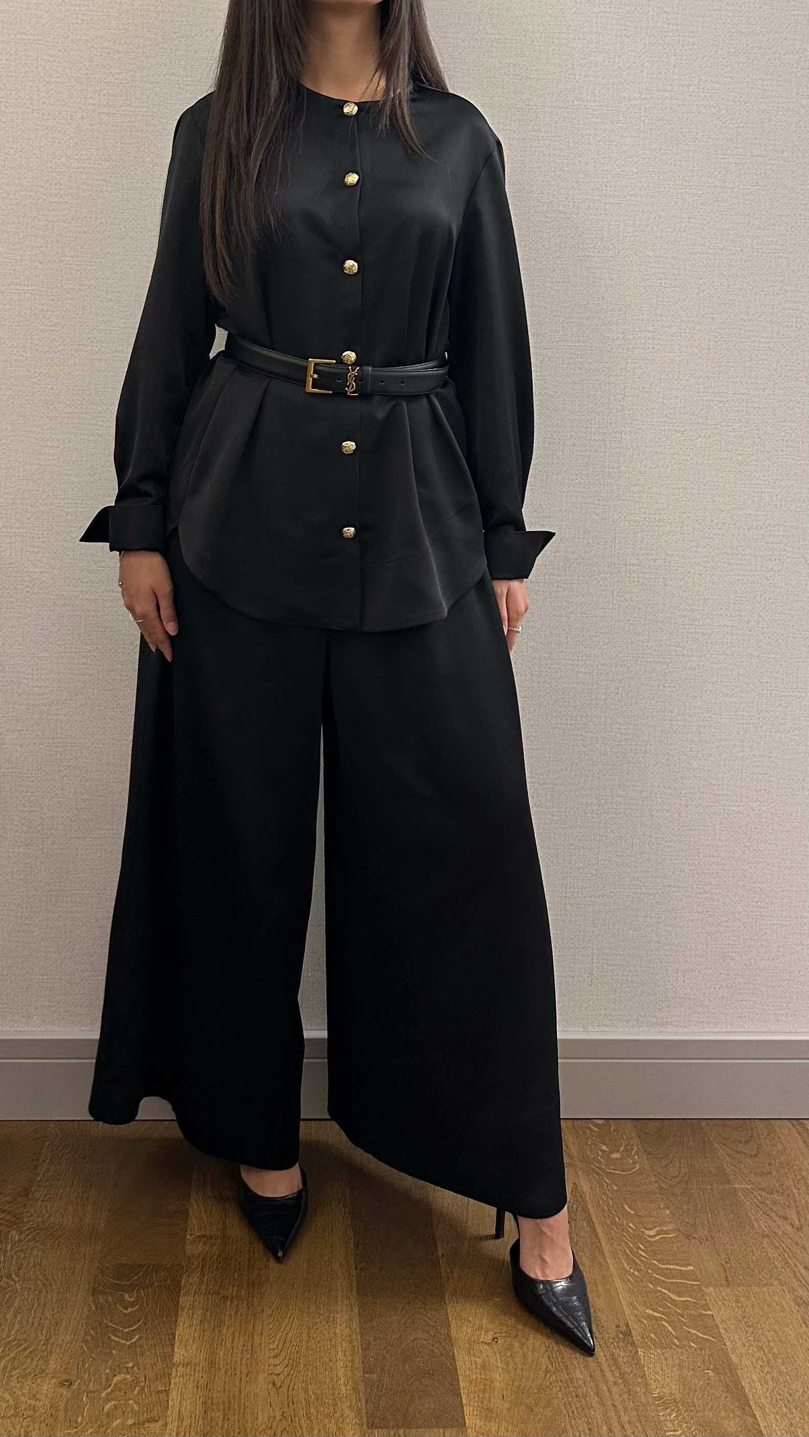 Alt Üst 2'li Krep Saten Takım