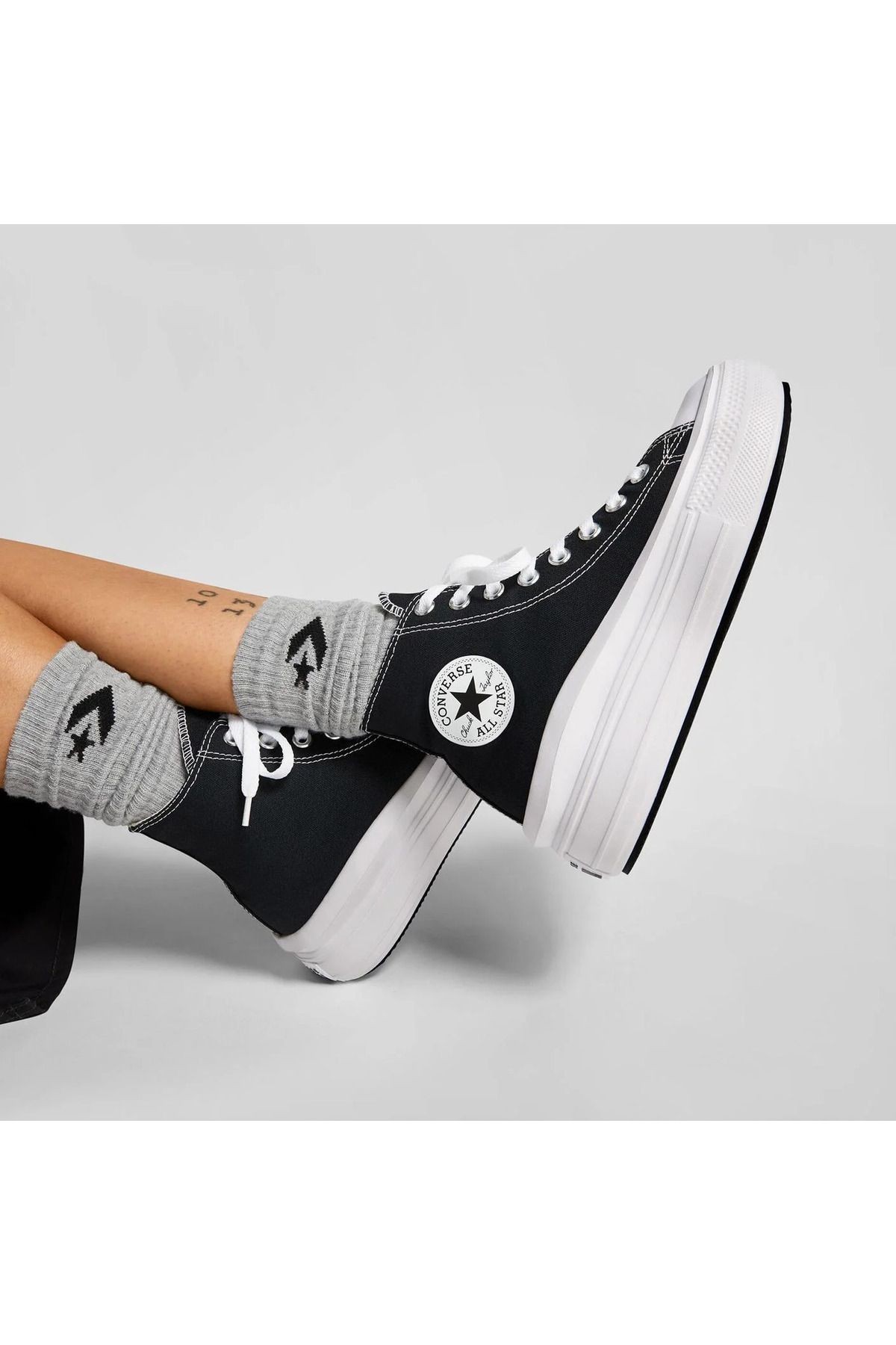 Chuck Taylor All Star Move Kadın Siyah Ayakkabı 568497c-001