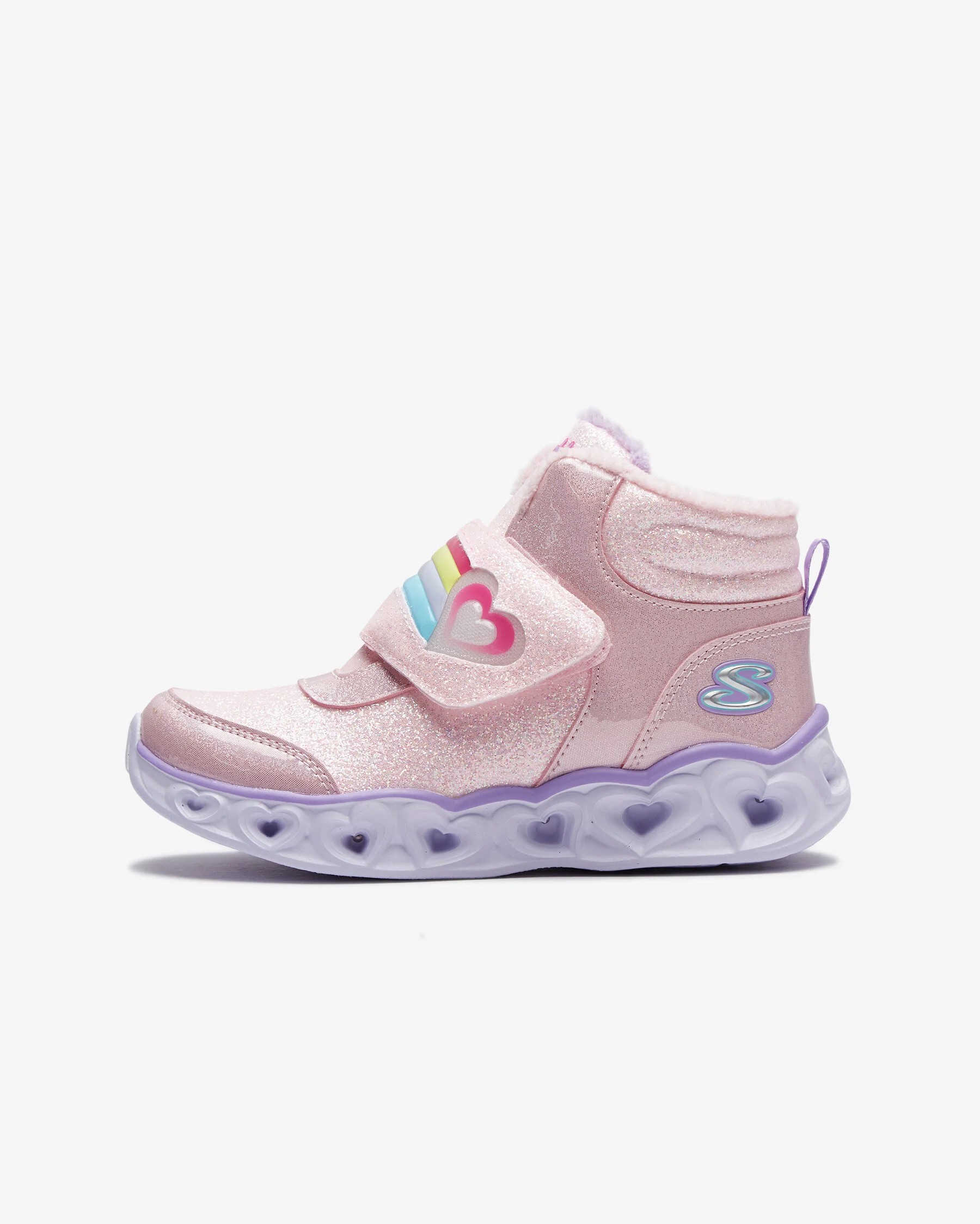 Skechers Heart Lights Brilliant Rainbo Kız Çocuk Pembe Işıklı Bot 302669L PKLV