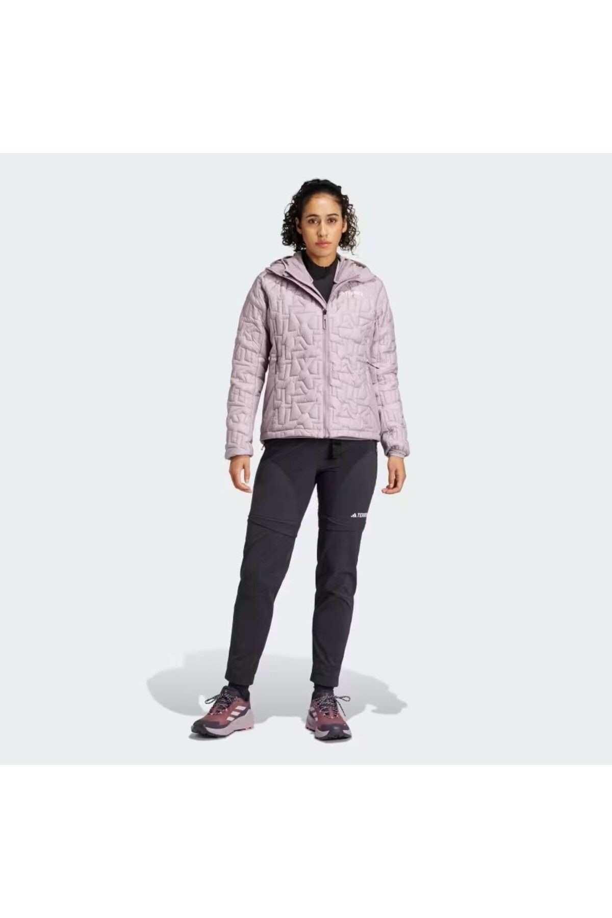 Adidas Terrex Xperior PrimaLoft Loose Fill Insulated Mor Kadın Kapüşonlu Mont IM8191