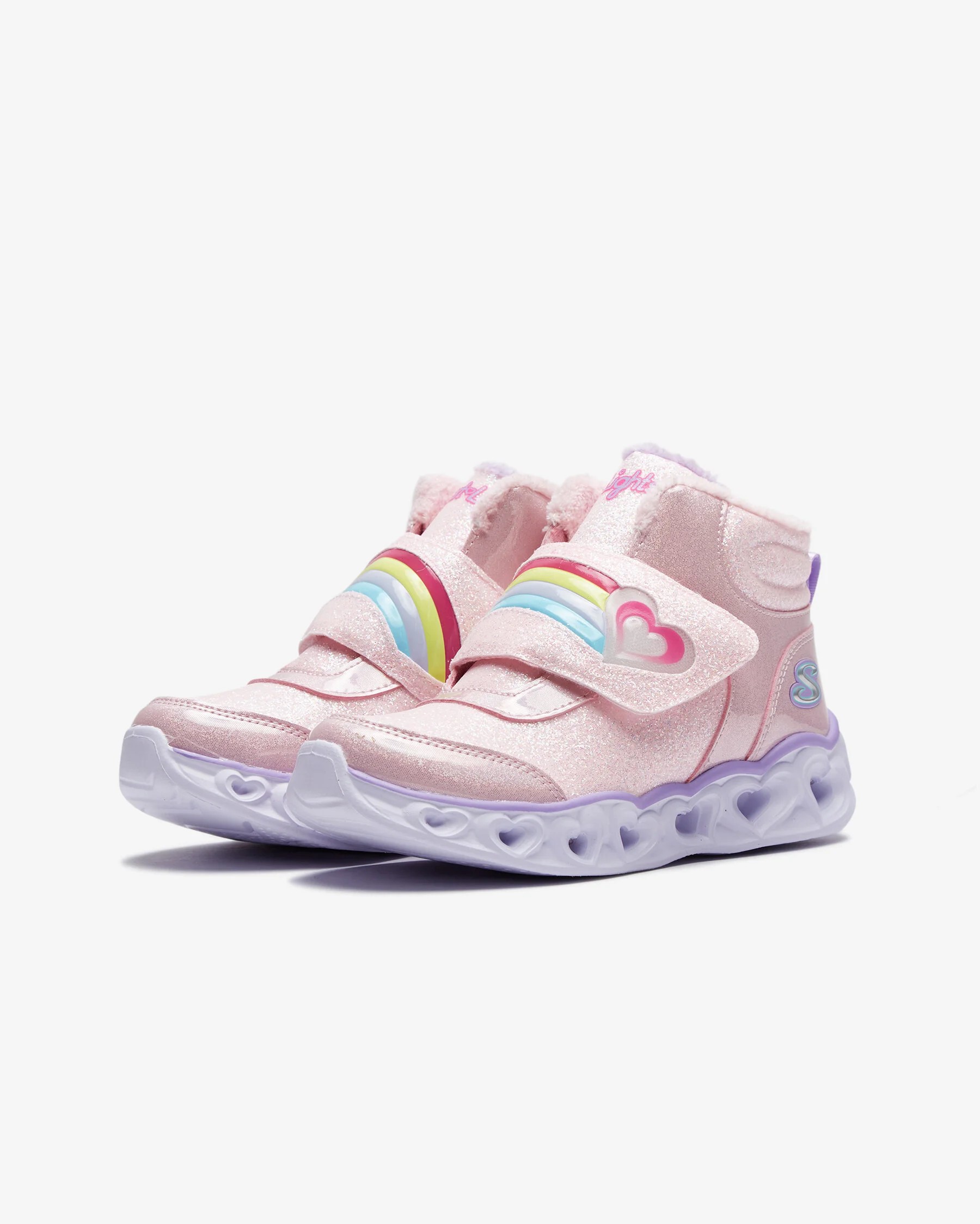 Skechers Heart Lights Brilliant Rainbo Kız Çocuk Pembe Işıklı Bot 302669L PKLV