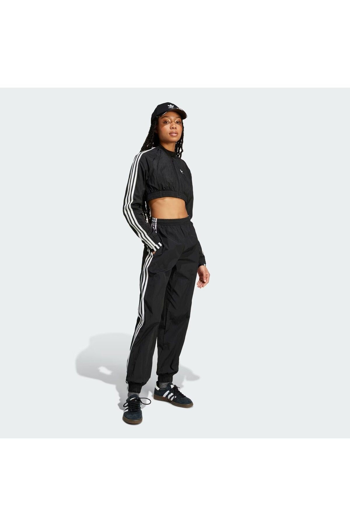 Adidas Slim Crop Track Top Siyah Kadın Crop - IW5484