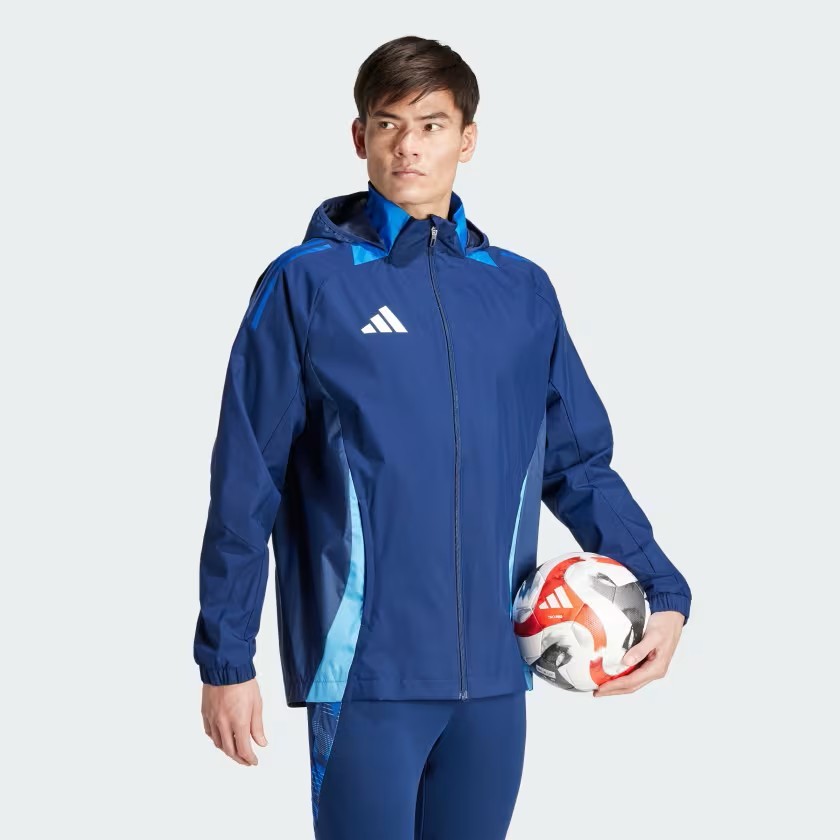 Adidas Tiro24 C Erkek Mavi Futbol Ceket IR9520