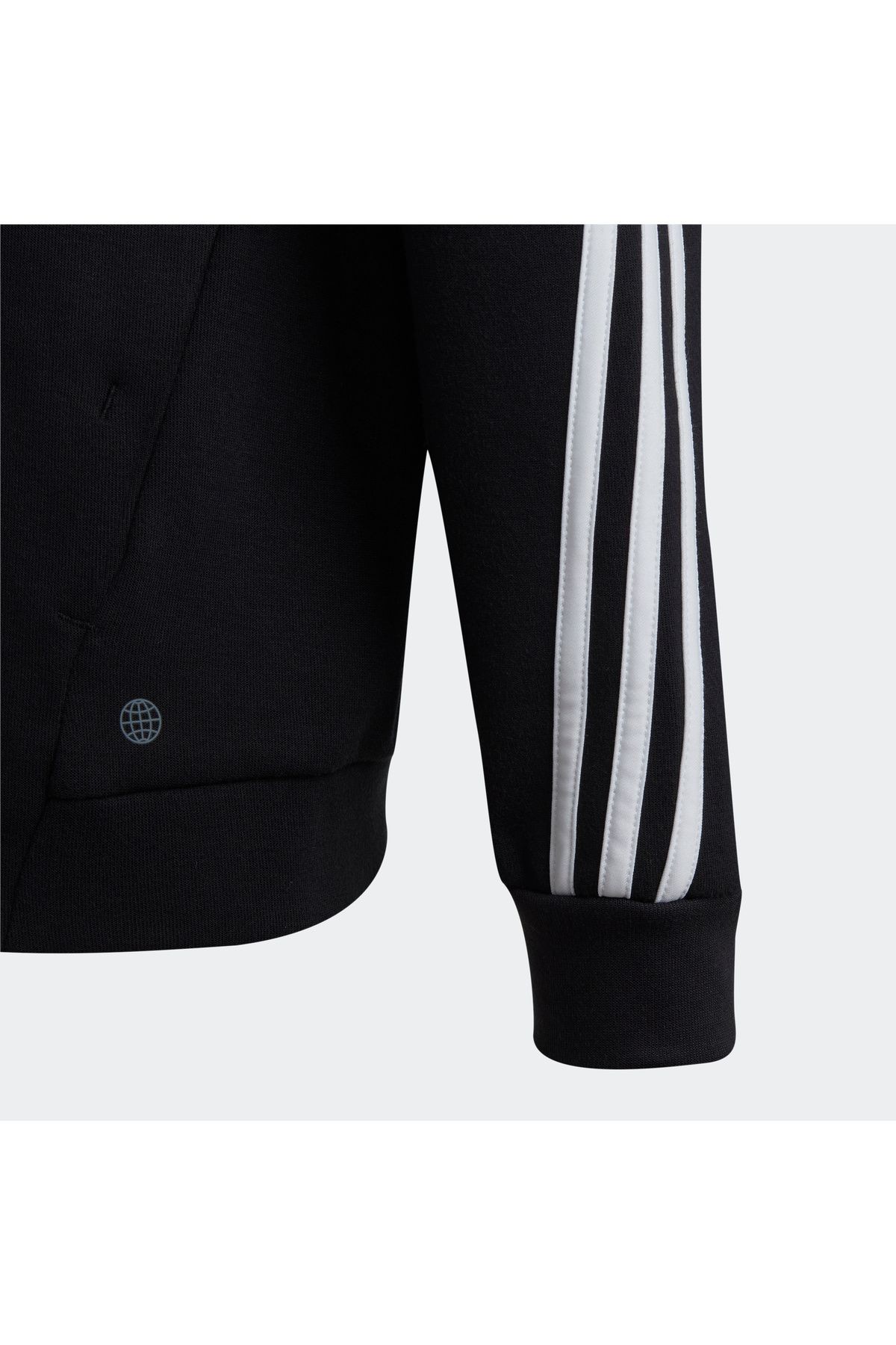 Adidas Future Icons 3-stripes Full-zip Siyah Çocuk Ceket  HR6317