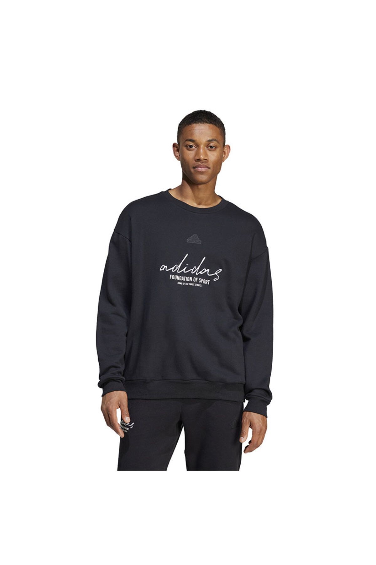 Adidas Bl Ft Crw Q3 Erkek Siyah Sweatshirt – IW3542