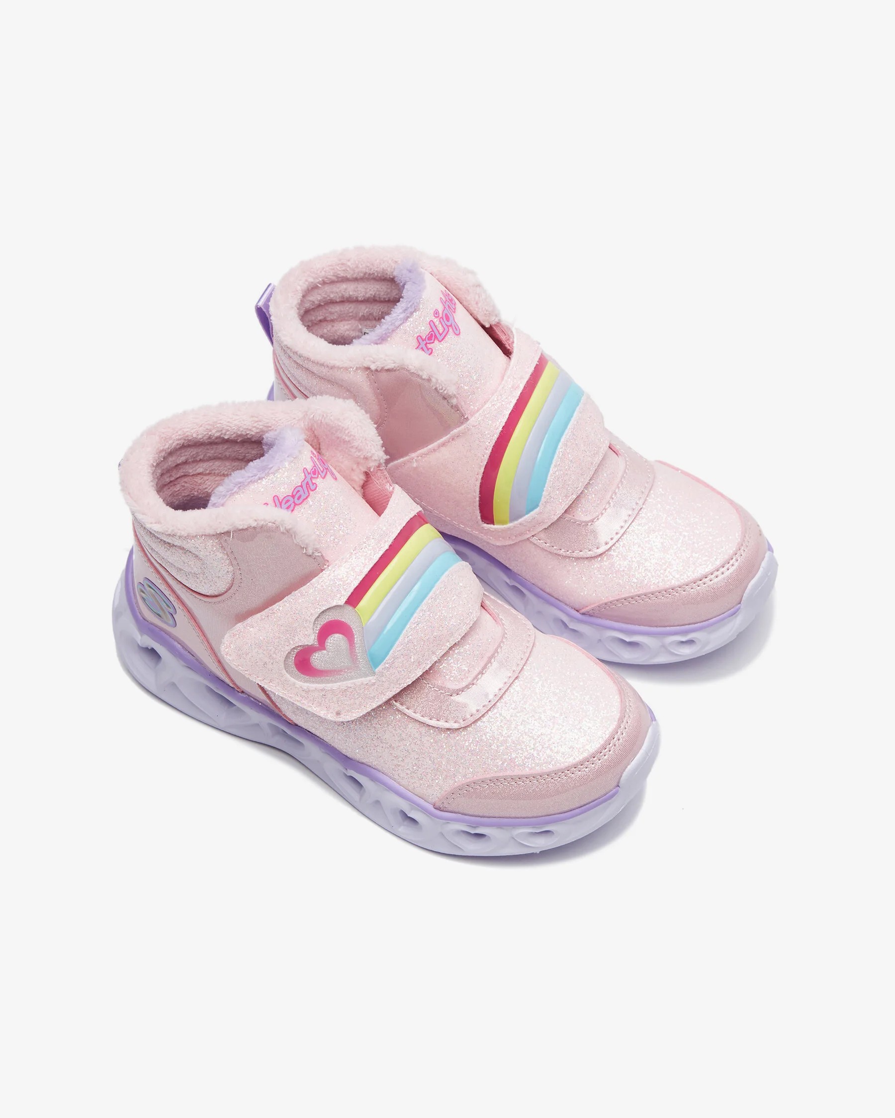 Skechers Heart Lights Brilliant Rainbo Kız Çocuk Pembe Işıklı Bot 302669L PKLV