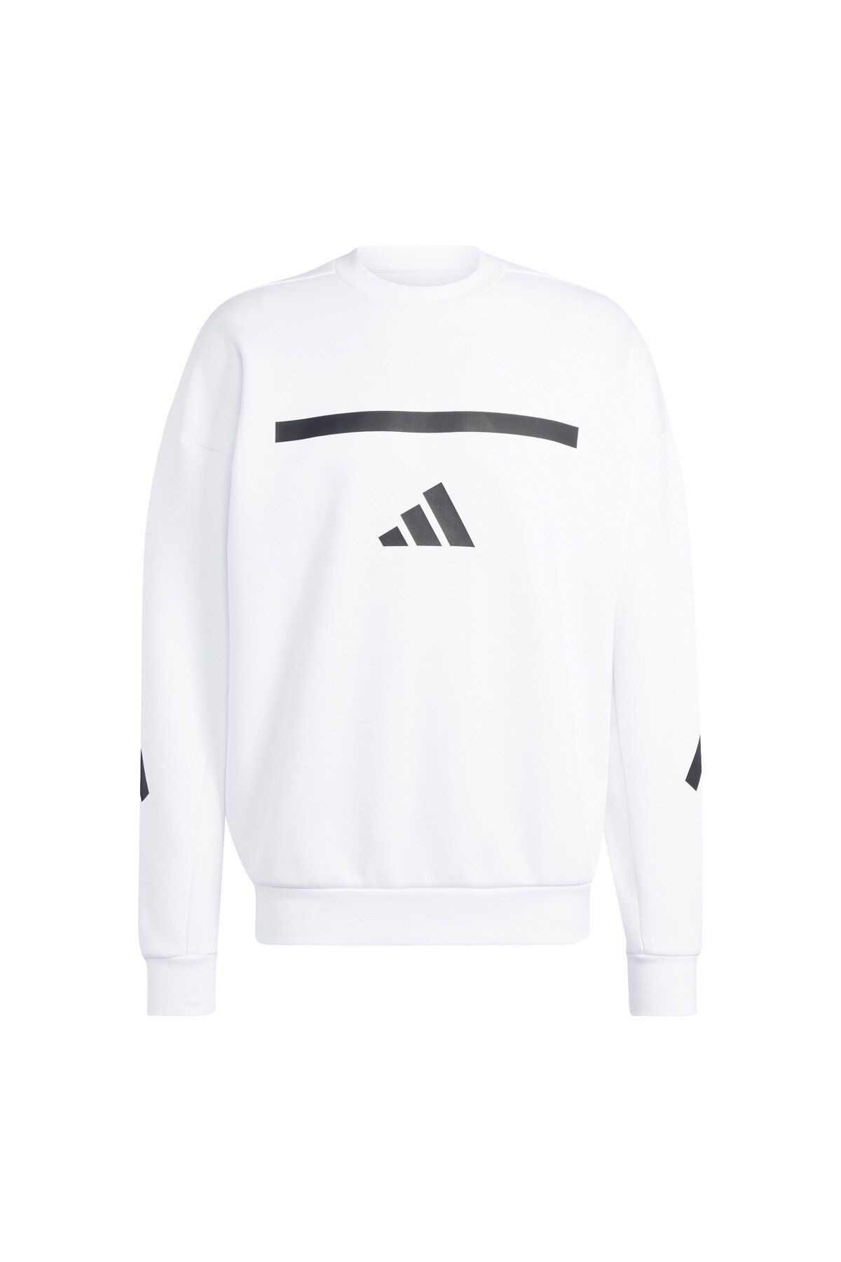 M Z.n.e. Crw Erkek Beyaz Sweatshirt Jf2451