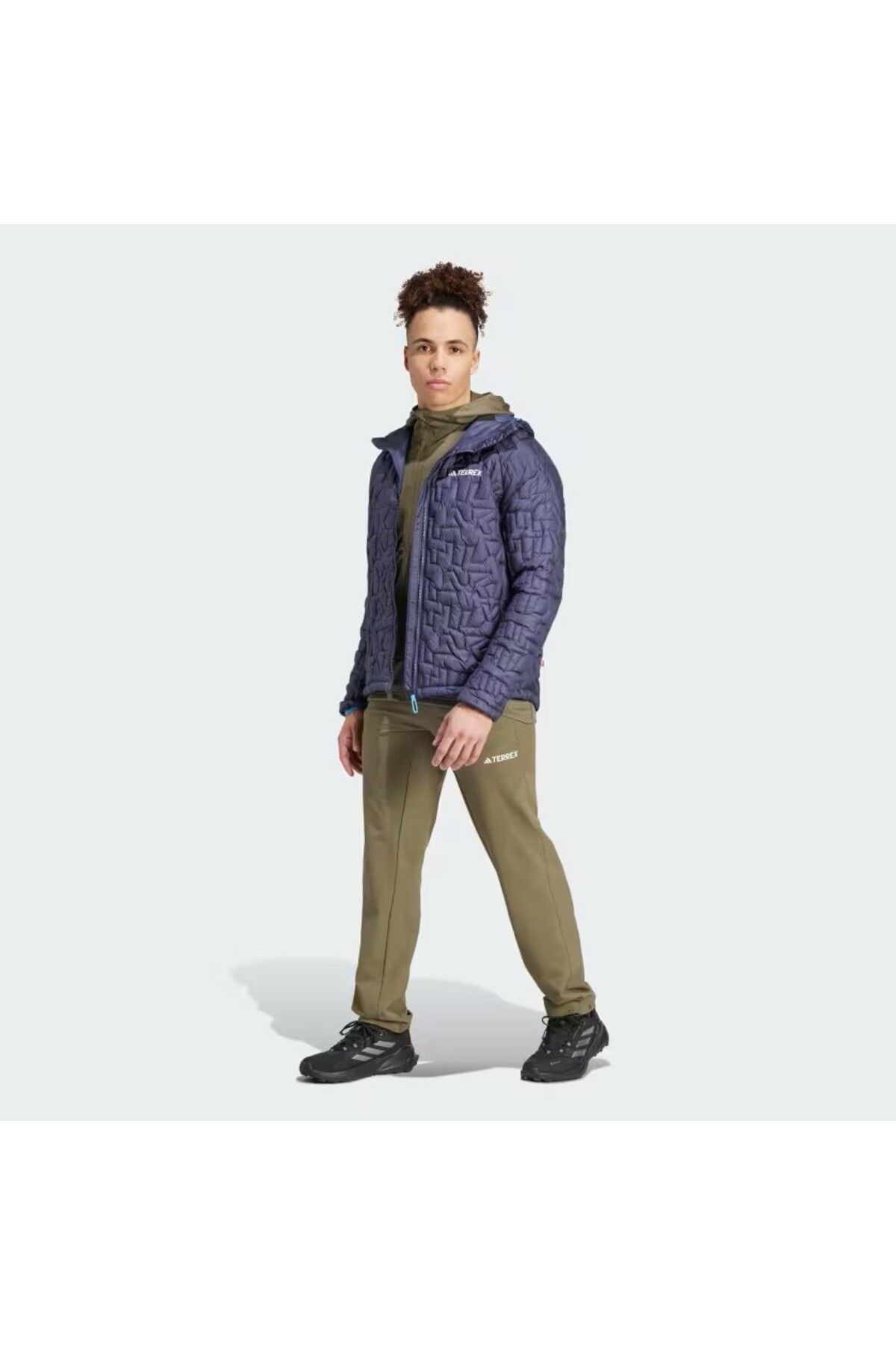 Adidas Terrex Xperior PrimaLoft Loose Fill Insulated Kapüşonlu Lacivert Mont IT3246