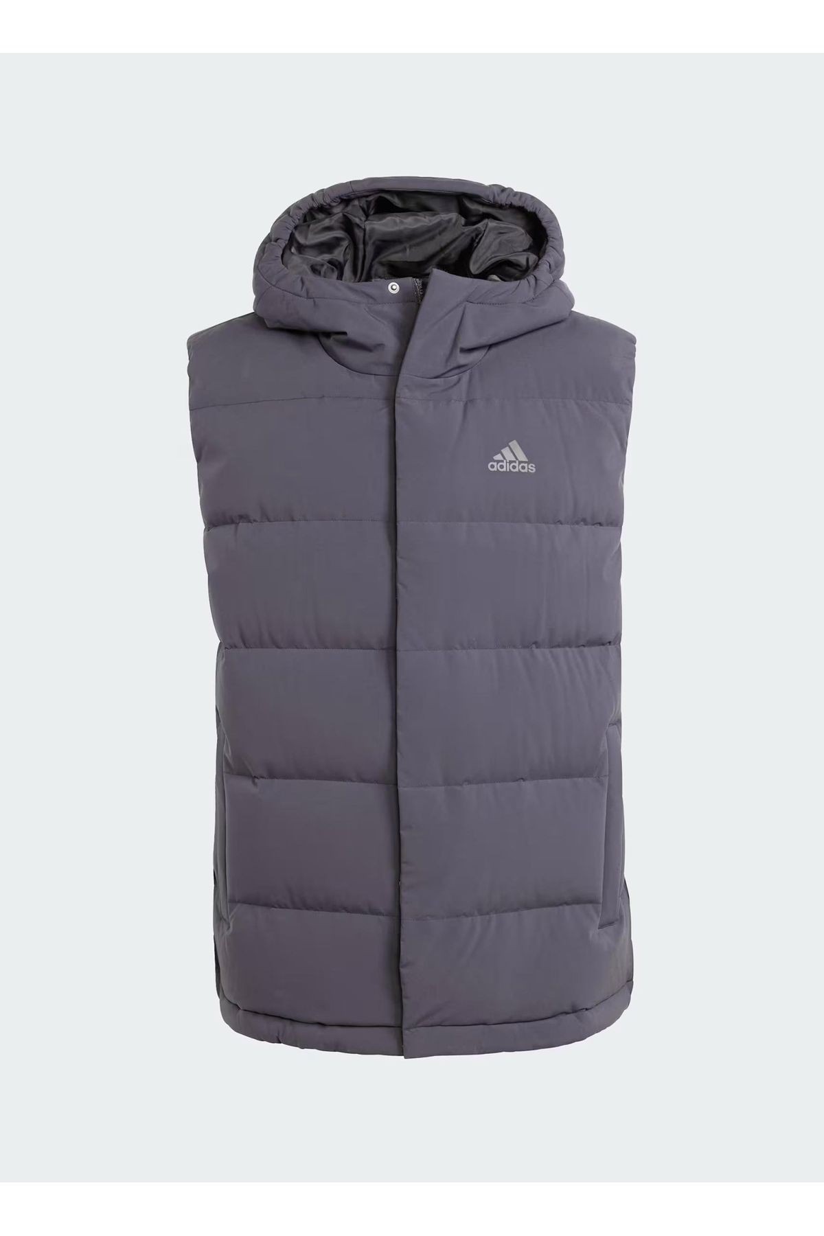 Adidas Siyah Erkek Kapüşon Yaka Normal Kalıp Yelek - HELIONIC VEST - IX8113