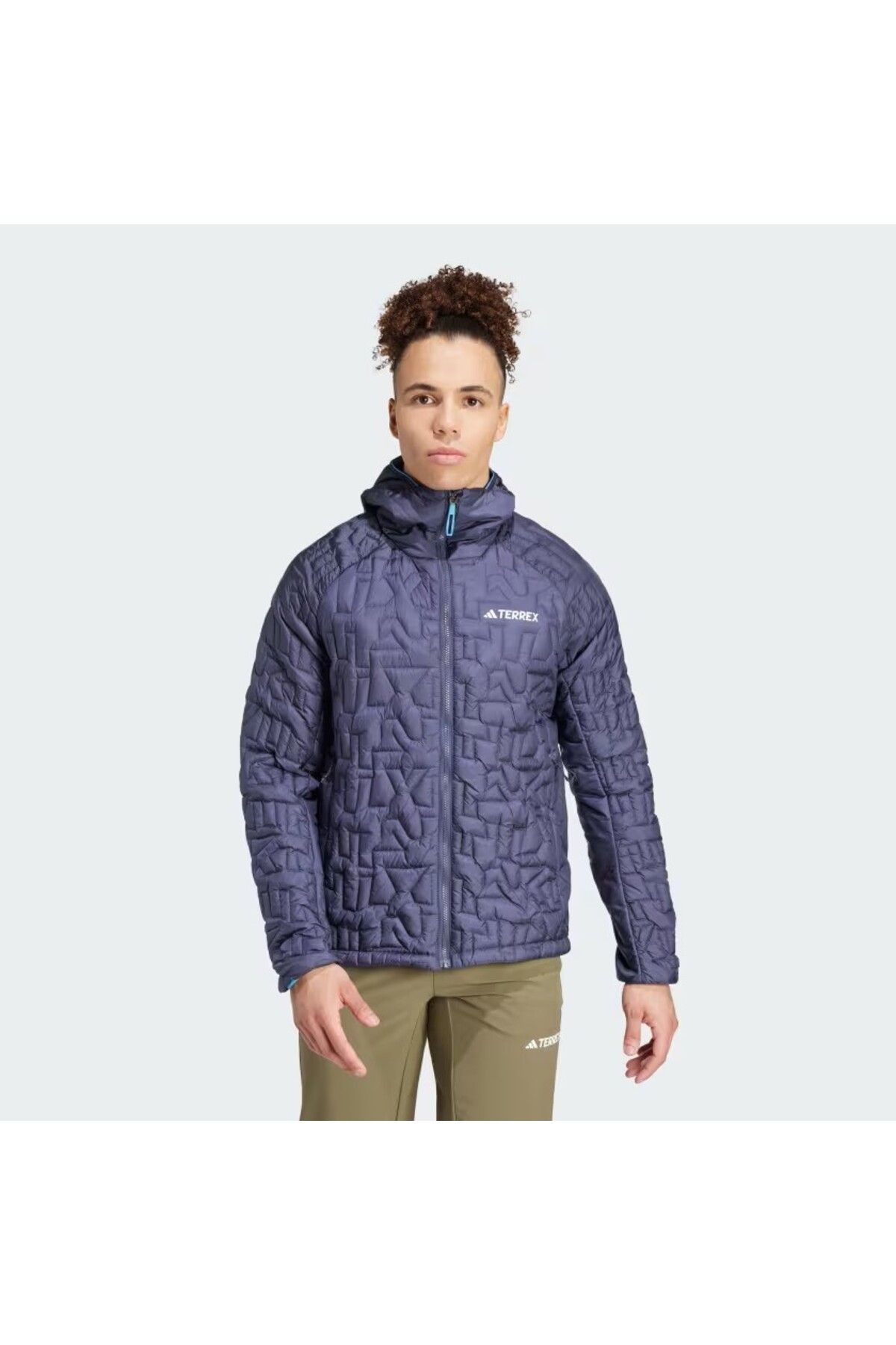 Adidas Terrex Xperior PrimaLoft Loose Fill Insulated Kapüşonlu Lacivert Mont IT3246