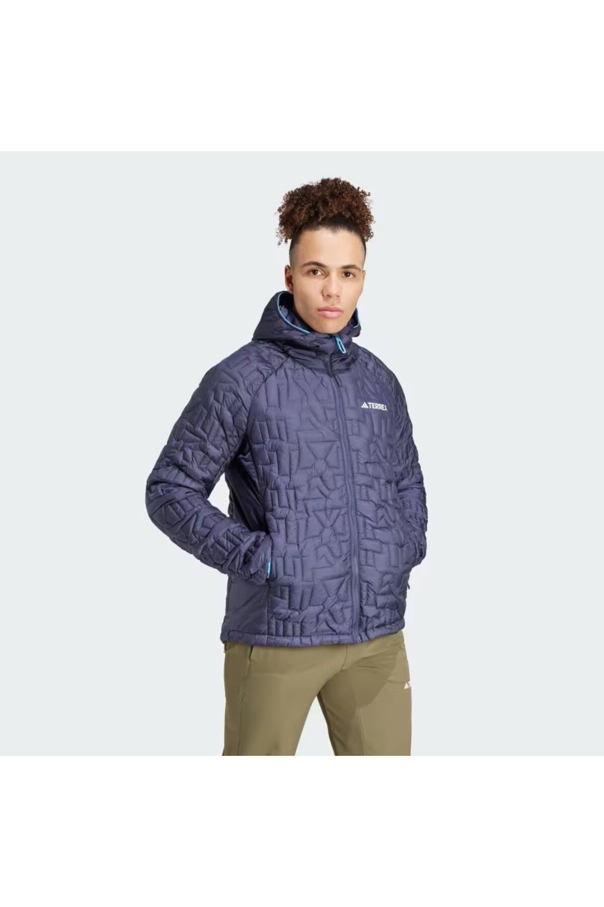 Adidas Terrex Xperior PrimaLoft Loose Fill Insulated Kapüşonlu Lacivert Mont IT3246