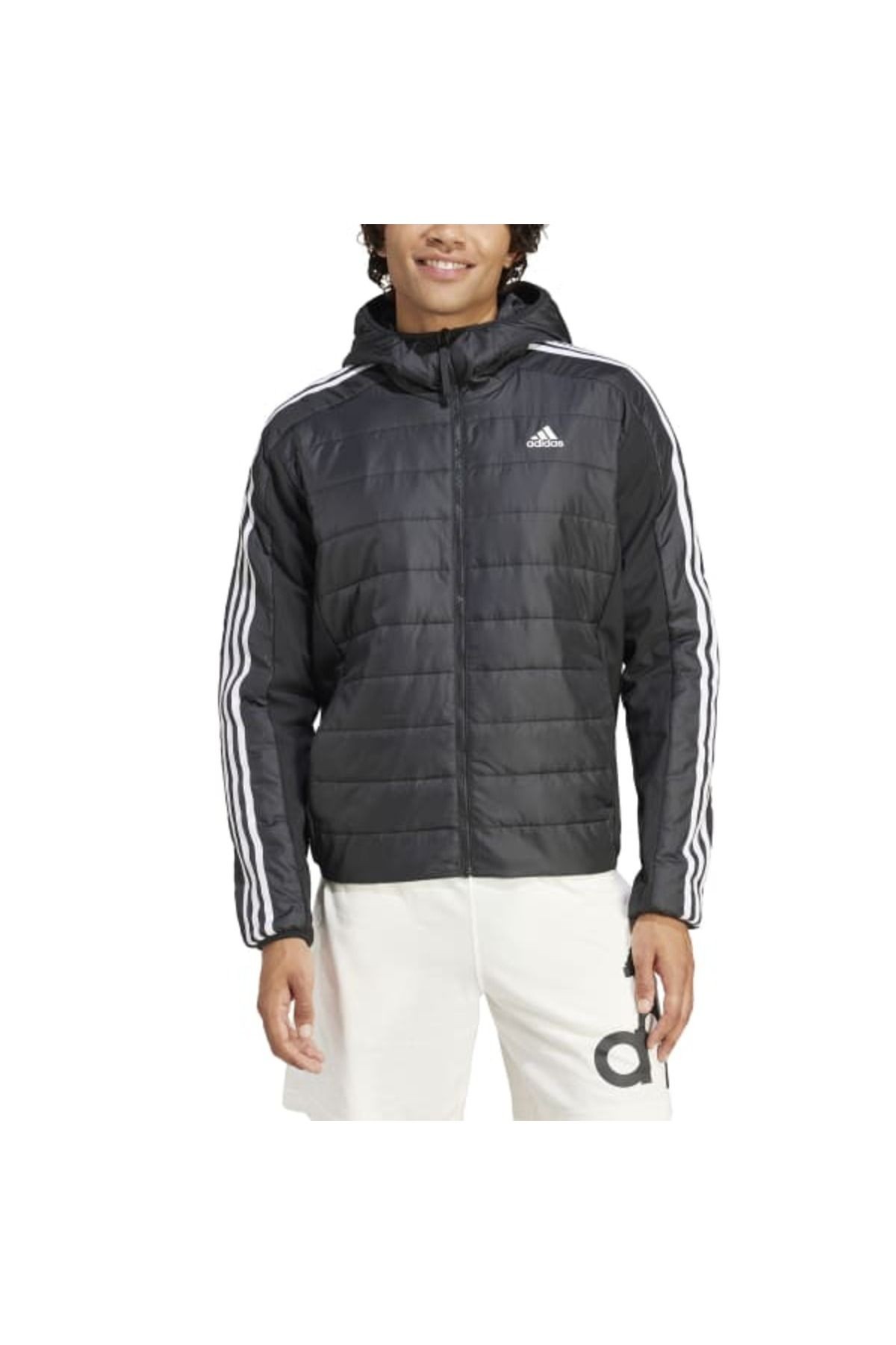 Essentials 3-Stripes Insulated Hybrid Kapüşonlu Mont