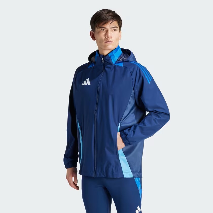 Adidas Tiro24 C Erkek Mavi Futbol Ceket IR9520