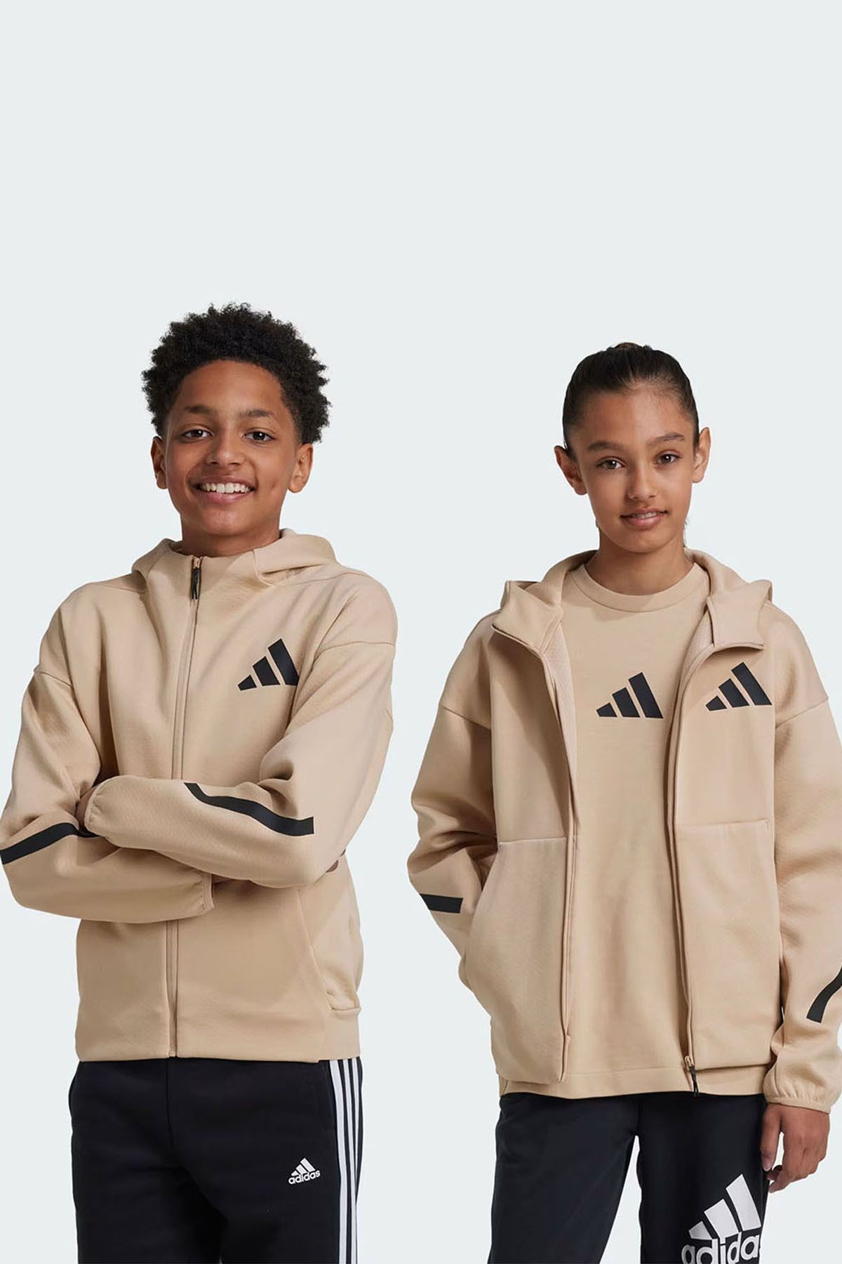 Adidas Unisex Çocuk Kapüşonlu Eşofman Üstü J Z.N.E. FZ - JF2495