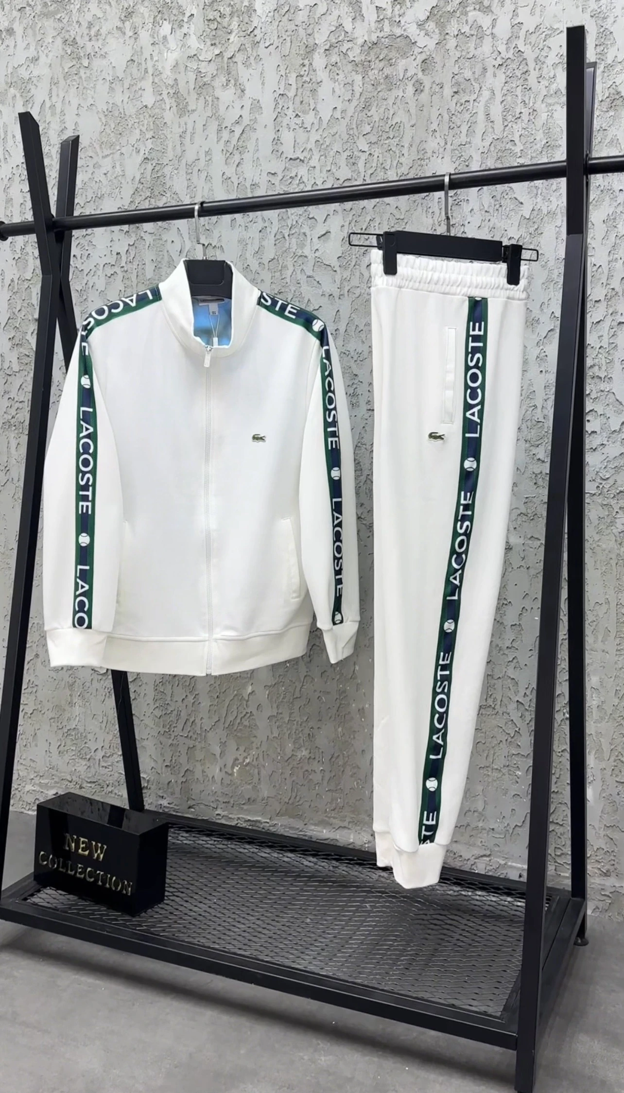 Lcst Şeritli Eşofman Takım Beyaz 