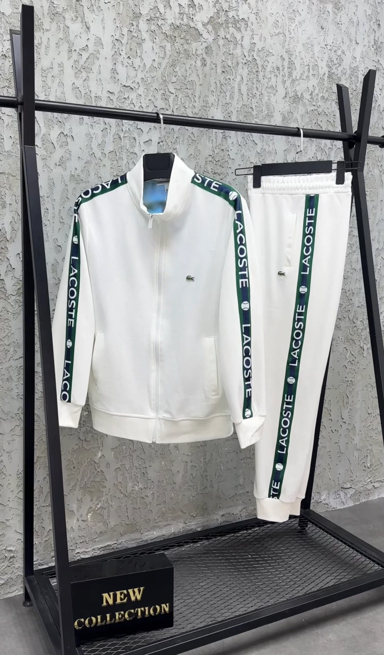 Lcst Şeritli Eşofman Takım Beyaz 