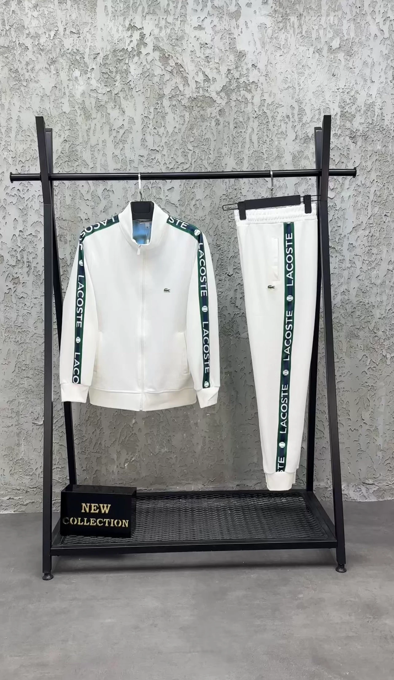 Lcst Şeritli Eşofman Takım Beyaz 