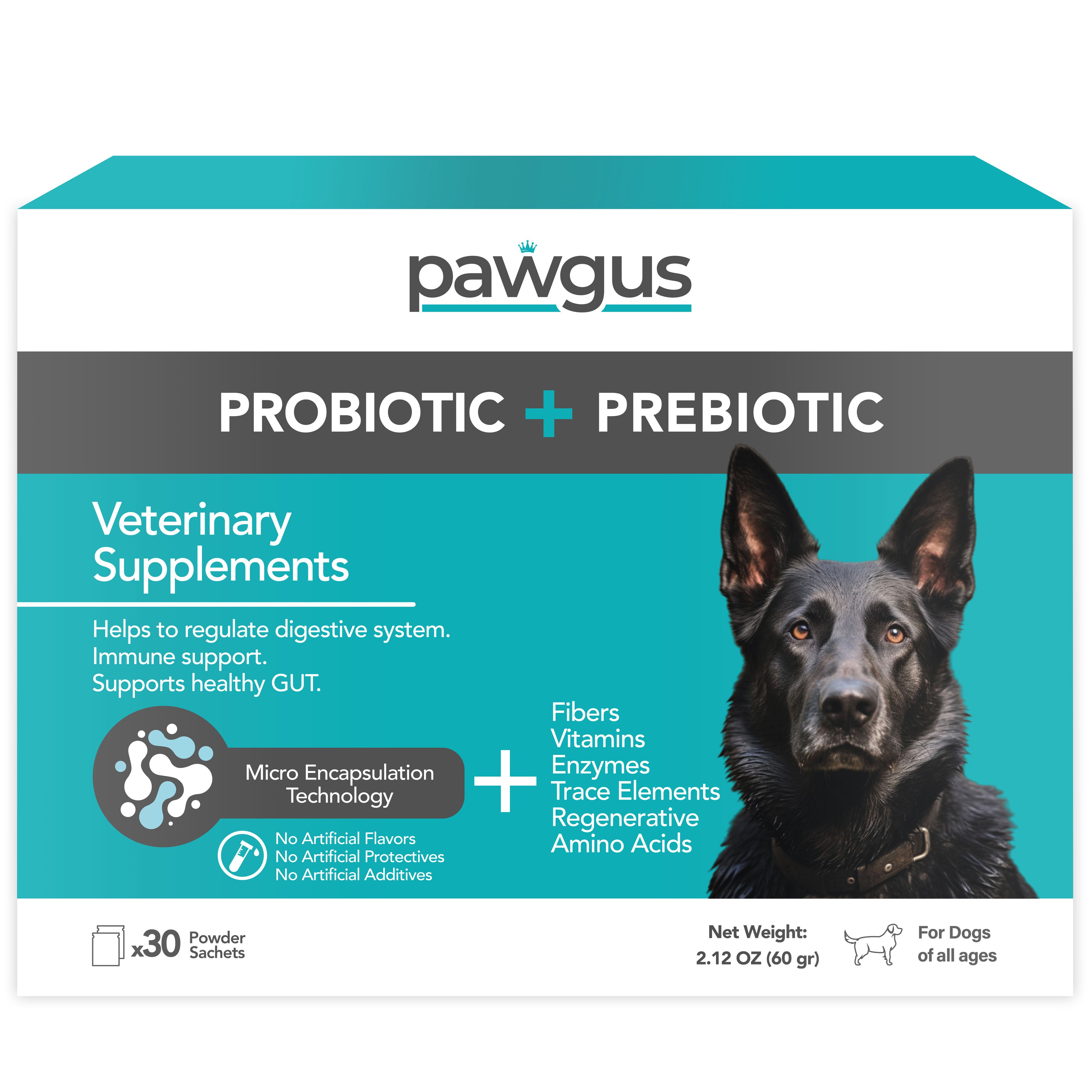 Pawgus Probiotic+Prebiotic - Köpek Sindirim Sistemi Desteği