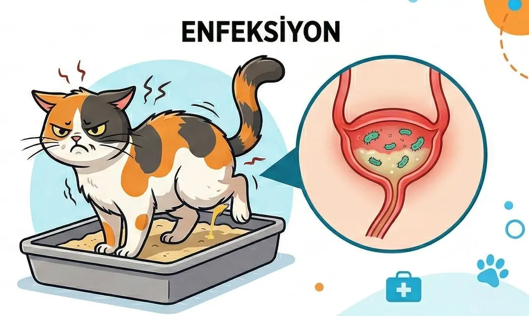 Kedilerde İdrar Yolu Enfeksiyonu Nedenleri