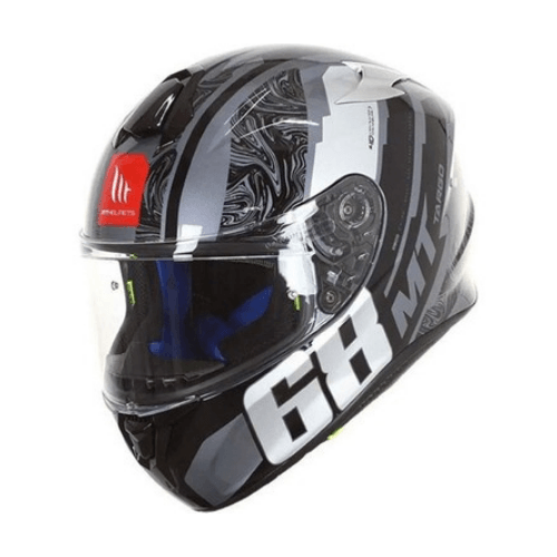 MT Targo Pro Welcome F2 Gloss Gri Full Face Kapalı Kask XL Beden