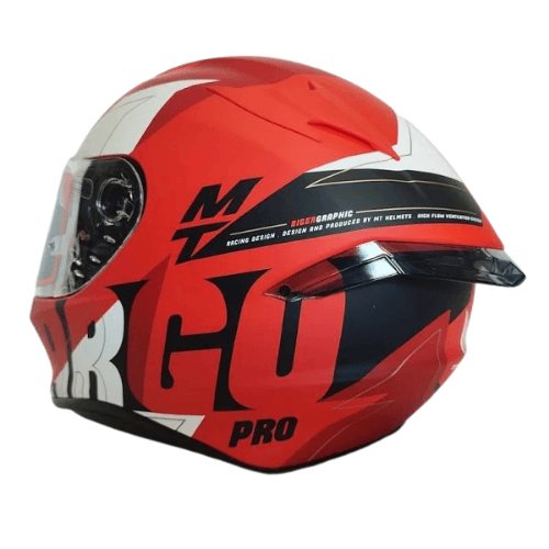 MTHELMETS Targo Pro Biger C5 Matt Pearl Mat Kırmızı Kask L Beden