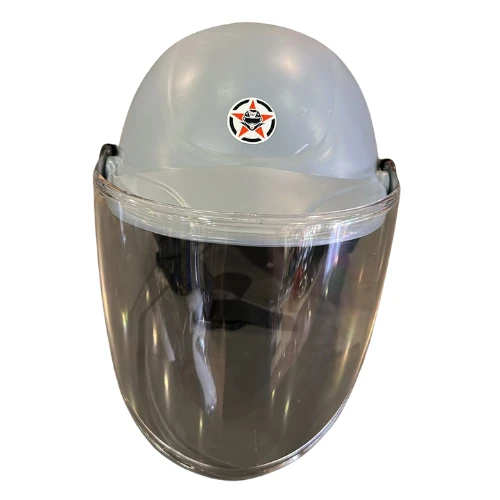 Motosiklet Baret Kaskı Jokey Kask Yarım Açık Camlı Mat Gri