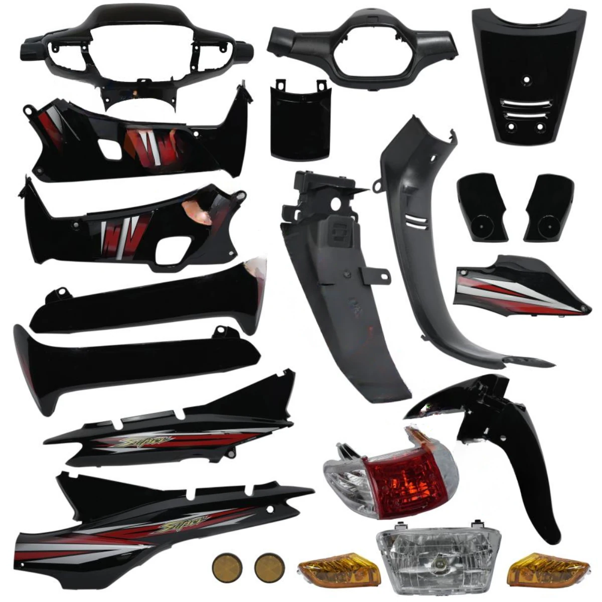 Lifan Cub Ramzey Kaporta Seti Far + Stop Dahil Siyah