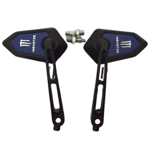 ZX 8 - 10 mm Motosiklet Ayna Ayarlı Vidalı Mavi - Türkmopet