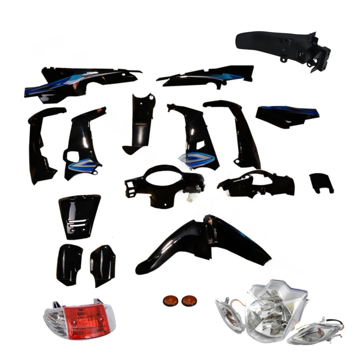 Mondial Mfh Kh Kaporta Seti Far + Stop Dahil Siyah