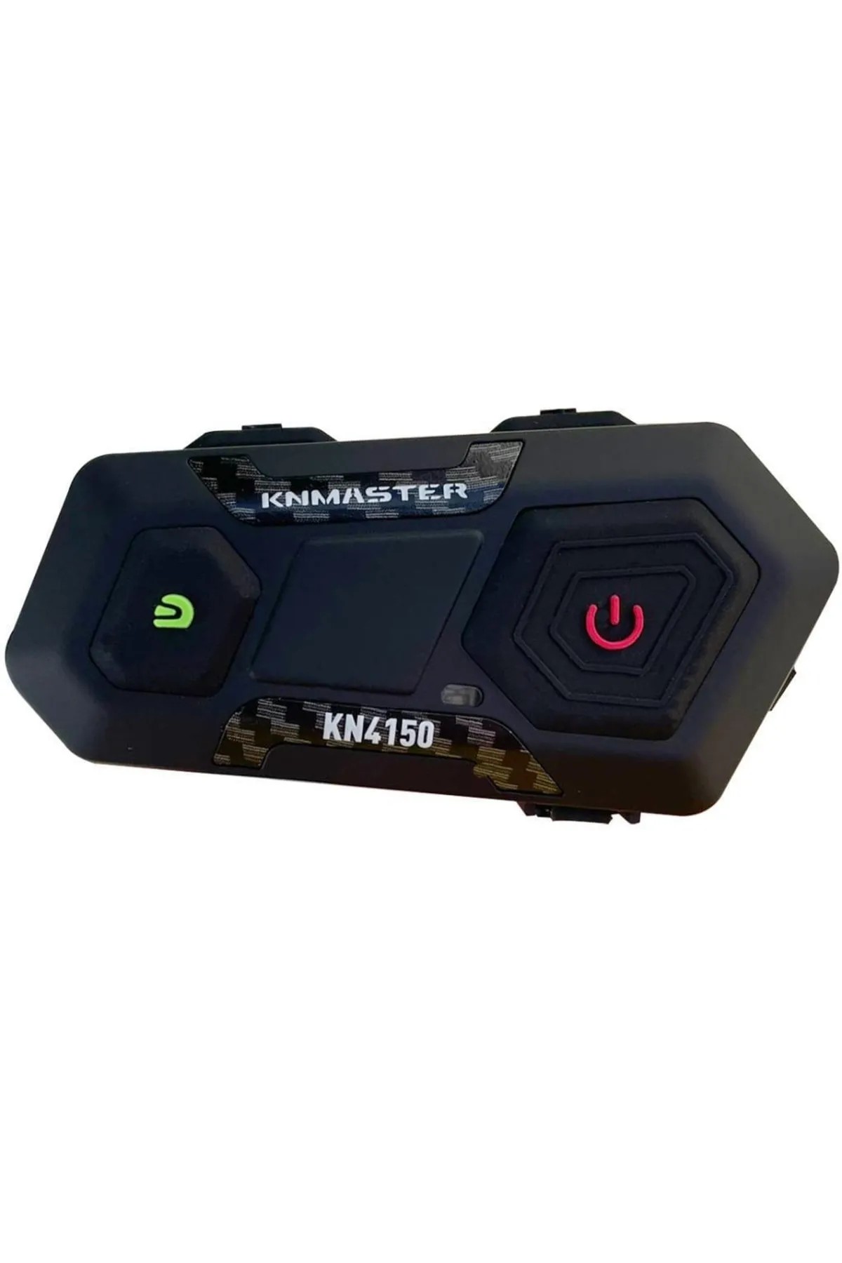 KN4150 Motosiklet Kask Bluetooth Intercom Karbon Siyah Kulaklık Seti